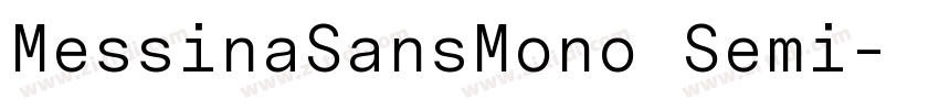 MessinaSansMono Semi字体转换